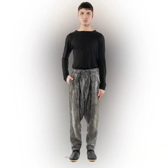 Mark Baigent Other - Mark Baigent Rong Pants Magnesium 100% Linen Unisex Sz S